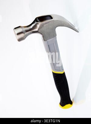 Claw hammer on a white background Stock Photo