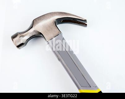 Claw hammer on a white background Stock Photo