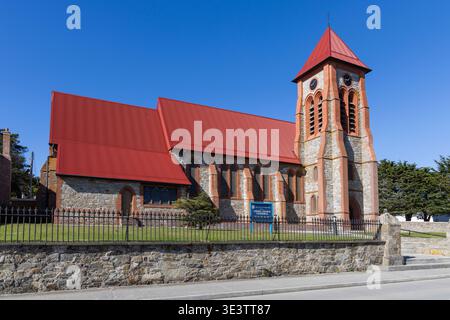 Christ Church Cathedral, Ross Road, Stanley, Falkland Islands Stock Photo