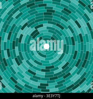 Segments centered. Abstract pattern. Solid cells in frame. Lightweight. Small padding. Beautiful vector illustration. Stock Vector