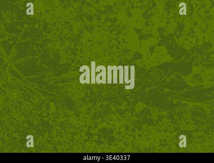dirty green moss background Hand drawn. Not AI, vector illustration. Stock Vector