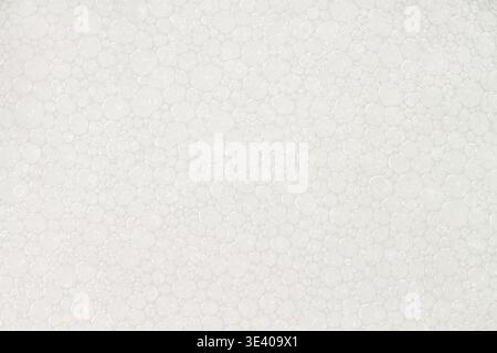Abstract white soap bubbles texture background with delicate foam pattern and copy space Stock Photo