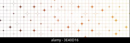 Y2K style geometric gradient pattern with abstract stars and linear grid minimal aesthetic vector design for wallpapers backgrounds and creative Stock Vector