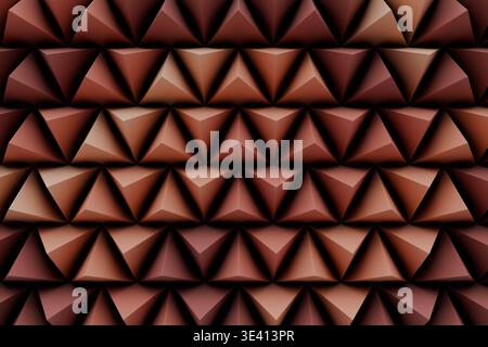 Abstract Geometric Triangle Pattern with Warm Brown Gradient Texture Background. High quality photo Stock Photo
