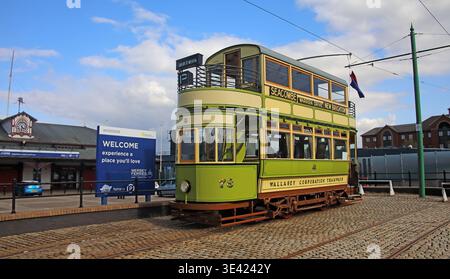 Tram 78 Birkenhead to New Brighton. Stock Photo