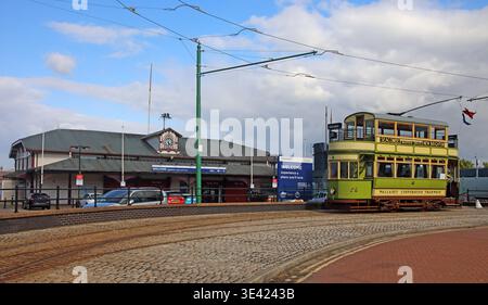 Woodside, tram 78 to New Brighton, Birkenhead. Stock Photo
