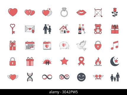 Modern File Type Icons Collection – Editable Scalable Vector Pack Stock Vector