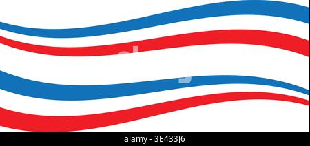 Abstract Red and Blue Wave Line Design Curved Stripe Background for Banner Poster Branding and Decorative Use Stock Vector