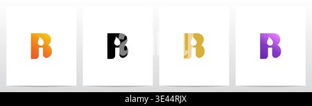 Candlelight On Letter Logo Design B Stock Vector