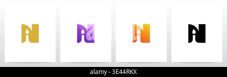Candlelight On Letter Logo Design N Stock Vector