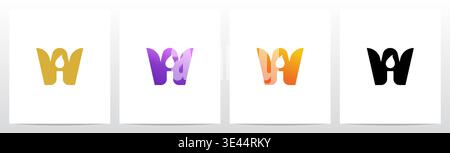 Candlelight On Letter Logo Design W Stock Vector