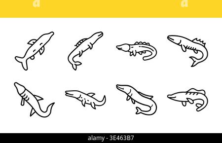 Colorful flat icons of office equipment and tools Stock Vector