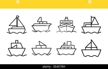 Colorful flat icons of office equipment and tools Stock Vector