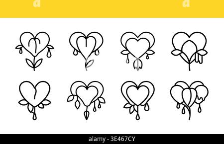 Colorful flat icons of office equipment and tools Stock Vector