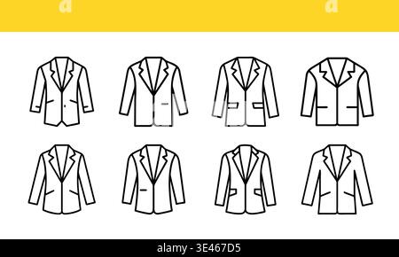 Colorful flat icons of office equipment and tools Stock Vector