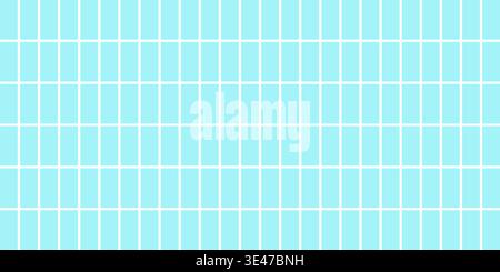 Blue pool tile mosaic pattern with small rectangular grid creating a clean minimal swimming pool background Stock Vector