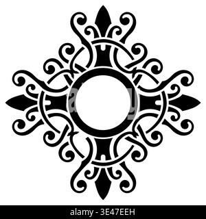 Celtic-Scandinavian design. Old Norse pattern Stock Vector