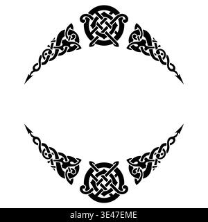 Celtic-Scandinavian design. Old Norse pattern Stock Vector