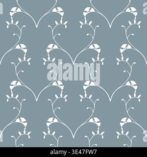 Seamless Art Nouveau Floral Pattern for Elegant Wallpaper, Textile Design and Luxury Gift Wrap. Vector illustration Stock Vector
