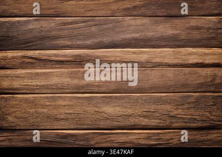 wooden table texture. brown planks as background Stock Photo