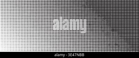Vector halftone design featuring dotted texture perfect for retro pop art prints and modern graphic applications Stock Vector