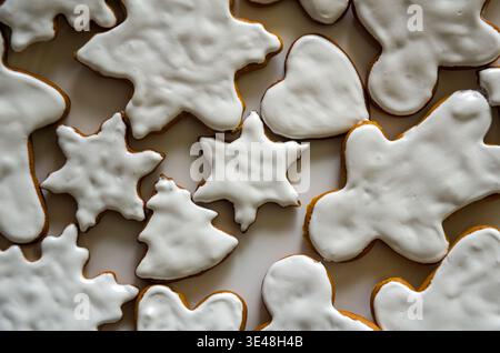 Assorted Iced Christmas Cookies image Stock Photo