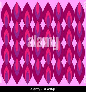 Purple petal set. Pink leaves Vector. Floral ornament symbol. Organic texture pattern. Stock Vector