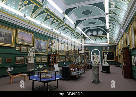 Interior gallery at Salford Museum and Art Gallery Stock Photo