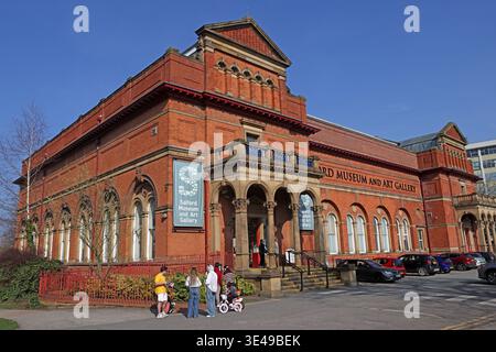 Salford Museum and Art Gallery historic red-brick exterior Stock Photo