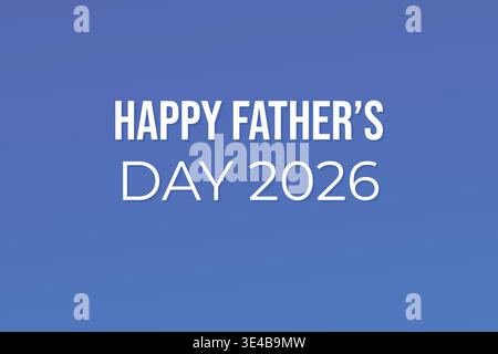 Happy Fathers Day Dad Celebration 2026 Stock Vector