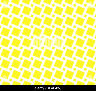 Abstract geometric pattern. A seamless vector background. White and yellow ornament. Graphic modern pattern. Simple lattice graphic design Stock Vector