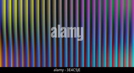 Blurred abstract background, vertical color lines, vibrant yellow, blue and purple spectrum Stock Vector