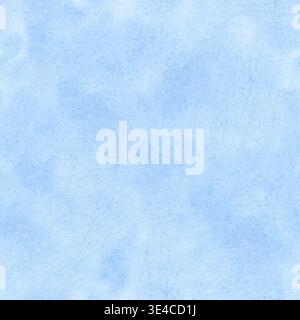 Soft blue watercolor seamless pattern, texture background with pastel wash and subtle hand painted paper effect Stock Photo