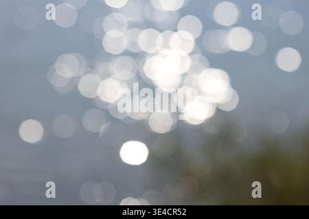 defocused light on the background. Defocused bokeh. Stock Photo