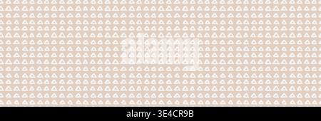 Seamless geometric pattern with small white abstract triangle shapes on beige background, modern minimal texture for fabric, wallpaper, wrapping paper, packaging, branding and contemporary design Stock Vector