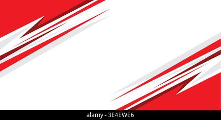 Red and white abstract corporate background Vector illustration.  abstract background design Stock Vector