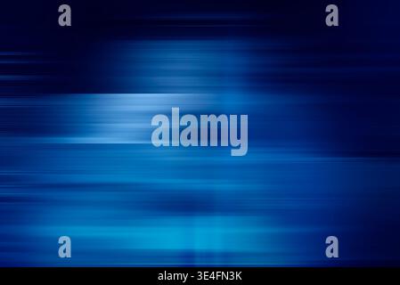 digitally generated image of blue light and stripes moving fast, blue technology abstract motion background of speed light Stock Photo