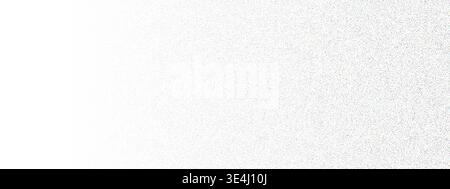 Noisy texture filter overlay, seamless granular grain structure. Metal silver kraft gradient bg. Static noise pattern, airbrush dotted cloud in soft Stock Vector