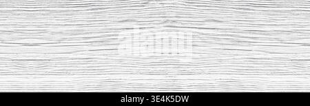Old cracked white painted solid wooden surface wide texture. Whitewashed wood panoramic rustic vintage background Stock Photo