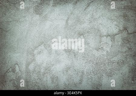 Texture of gray plastered concrete wall. Old cement surface with high details as background Stock Photo