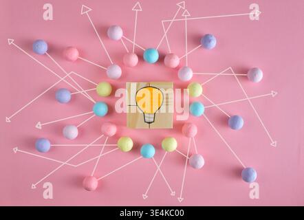 complex messy management, bureaucracy,red tape,organization and communication problems,business disruption, complicated decision tree, stock photo, fr Stock Photo