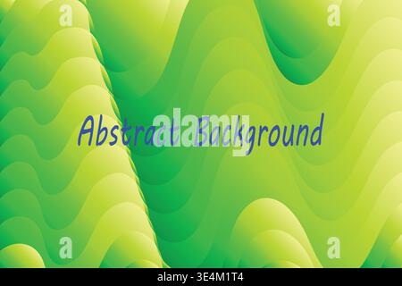Vibrant abstract wave design with warm gradient tones and elegant text overlay Stock Vector