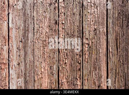 Old rough wooden boards with cracks as creative background in green color. Wooden planks texture with the shabby paint Stock Photo