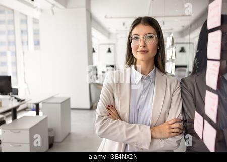 Portrait of young 30s beautiful Hispanic businesswoman Stock Photo