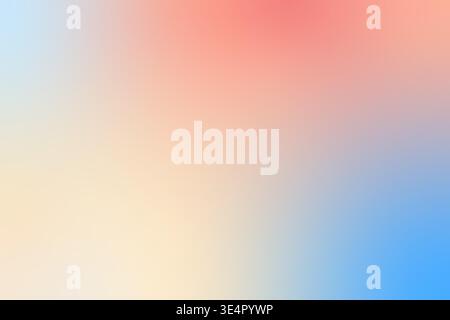 Smooth pastel mesh gradient blends soft red, blue, and beige tones for modern abstract backgrounds, web design, or creative projects, offering a gentle and elegant look vector illustration Stock Vector