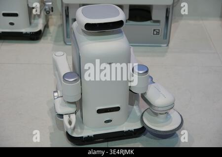 Shanghai,China-March 14th 2026: Haier Haiwa cleaning robot Stock Photo