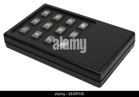 Vintage tone dialer for phone isolated on white background Stock Photo