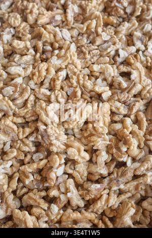 Close up of walnuts, selective focus. Stock Photo