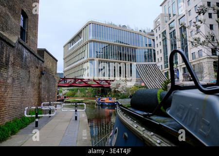 24 MAR 2026 - London, UK - The new Google HQ building in London, besides Kings Cross. Opened in 2026. Stock Photo