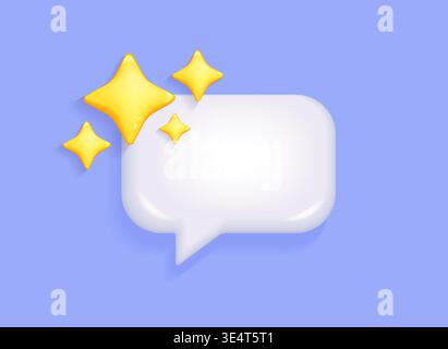 3d empty speech bubble banner. Top tips, text tag. Promo banner with place for text. Informational or educational faq sign, 3d message or offer talk box, helpful advice sign,chat speech message.Vector Stock Vector